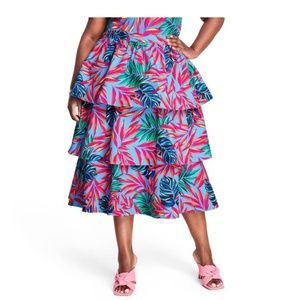 Tabitha Brown Tropical Skirt-1X